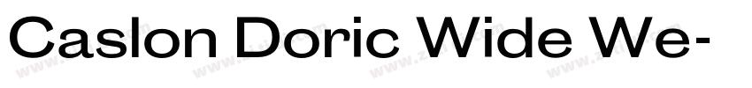 Caslon Doric Wide We字体转换